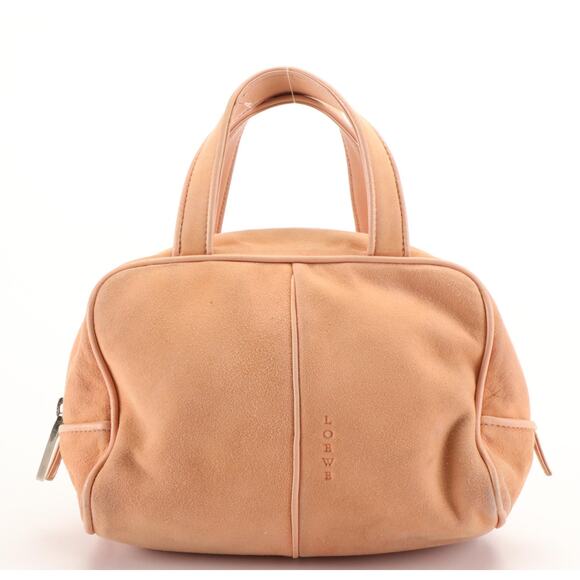 Loewe Suede Top Handle Bag – Tan - Picture 1 of 5